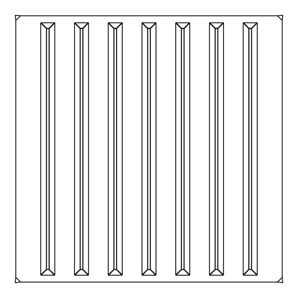 Ceilume Southland 2ft x 2ft Clear Ceiling Tile V1-STHLND-22CL2 - main